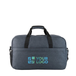 Sac de sport avec intérieur doublé et fond semi-rigide RPET Urban avec zone d'impression