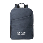 Sac à dos pour ordinateur de 15,6'' avec poches matelassées avec zone d'impression
