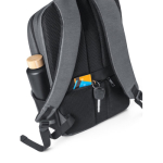 Sac à dos en nylon avec RFID pour ordinateur de 15´´ WaterResistant couleur gris quatrième vue