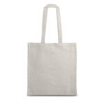 Sac personnalisé en coton recyclé 140 g/m2 Recycle Colors couleur gris première vue