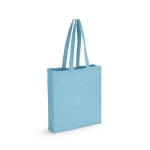 Sac personnalisé en coton recyclé 140 g/m2 Recycle Colors couleur bleu ciel