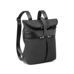 Sac à dos pour voyage en microfibre adaptable à deux tailles Versatile couleur noir deuxième vue