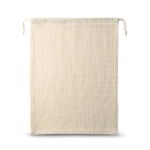 Sac à fruits en coton avec filet pour marque 120 g/m2 Medium Fruits couleur naturel