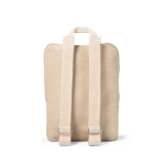 Sac à dos personnalisé pas cher en juco 275 g/m2 avec poche avant Juco couleur naturel deuxième vue