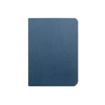 Bloc-notes couleur en papier recyclé Feuilles lignées B7 Basic couleur bleu première vue