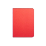 Bloc-notes couleur en papier recyclé Feuilles lignées B7 Basic couleur rouge première vue