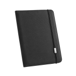 Conférencier recyclé á élastiques et plusieurs pochettes Folder RPET couleur noir