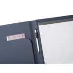 Conférencier recyclé á élastiques et plusieurs pochettes Folder RPET couleur bleu cinquième vue