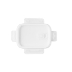 Lunch box en verre hermétiques 600 ml personnalisable Crystal couleur blanc première vue