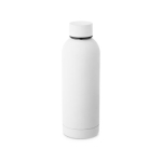 Gourde isotherme en acier inoxydable avec finition mate 500ml Spring couleur blanc