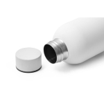 Gourde isotherme en acier inoxydable avec finition mate 500ml Spring couleur blanc quatrième vue