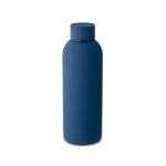 Gourde isotherme en acier inoxydable avec finition mate 500ml Spring couleur bleu marine