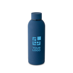 Gourde isotherme en acier inoxydable avec finition mate 500ml Spring avec zone d'impression