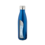 Gourde en acier isolée sous vide avec bouchon métallique 500 ml Satin couleur bleu quatrième vue
