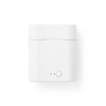 Écouteurs audio personnalisé multifonctionnel sans fil avec micro Pop couleur blanc avec boîte deuxième vue