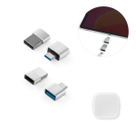 Ensemble d'adaptateurs en plastique avec format USB-A et USB-C diverses couleurs