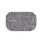 Chargeur sans fil personnalisé en ABS recyclé Tissu Fabric RPET couleur gris première vue