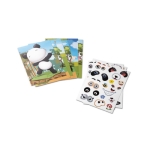 Ensemble d'autocollants d'animaux pour enfants Juego Animal Stickers couleur blanc