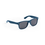 Lunettes de soleil promotionnelles recyclées avec protection UV400 couleur bleu