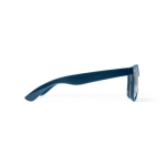 Lunettes de soleil promotionnelles recyclées avec protection UV400 couleur bleu deuxième vue