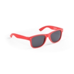 Lunettes de soleil promotionnelles recyclées avec protection UV400 couleur rouge