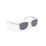 Lunettes de soleil promotionnelles recyclées avec protection UV400 couleur blanc