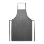 Tablier en coton recyclé avec poche 140 g/m2 EcoNature Budget couleur noir première vue