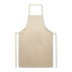 Tablier en coton recyclé avec poche 140 g/m2 EcoNature Budget couleur naturel première vue