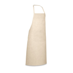 Tablier en coton recyclé avec poche 140 g/m2 EcoNature Budget couleur naturel