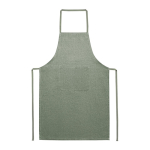 Tablier en coton recyclé avec poche 140 g/m2 EcoNature Budget couleur vert foncé première vue