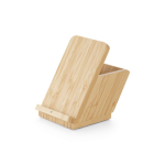 Chargeur avec support pour Smartphone et porte-stylo en bambou Desk couleur naturel