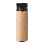Bouteille isotherme anti-fuite en acier avec bouchon 450ml Tea Travel couleur bois quatrième vue