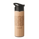 Bouteille isotherme anti-fuite en acier avec bouchon 450ml Tea Travel couleur bois deuxième vue principale