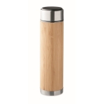 Bouteille isotherme avec thermomètre tactile infuseur 480ml TeaTouch couleur bois troisième vue