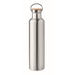 Grande gourde isotherme avec impression couleur 1 L Clip Large couleur argenté mat