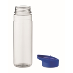 Gourdes personnalisées avec embout pliable coloré 650 ml Festival RPET couleur bleu roi quatrième vue