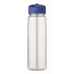 Gourdes personnalisées avec embout pliable coloré 650 ml Festival RPET couleur bleu roi cinquième vue
