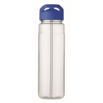 Gourdes personnalisées avec embout pliable coloré 650 ml Festival RPET couleur bleu roi septième vue