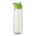 Gourdes personnalisées avec embout pliable coloré 650 ml Festival RPET couleur vert lime
