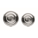 Set de 2 boîtes à lunch en acier circulaires de 450 et 900 ml Inox couleur argenté mat quatrième vue