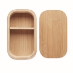 Grande lunch box 1L en bambou avec séparateur amovible Bali Large couleur bois septième vue