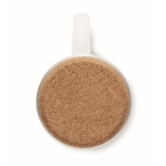 Tasse en verre borosilicaté, base en liège et 400 ml Crystal Cork couleur transparent