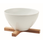 Dessous de plat pliant en forme de croix en bambou Bamboo couleur bois troisième vue