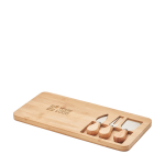 Planches à découper personnalisées avec couteaux et fourchette Cheese vue avec zone d'impression
