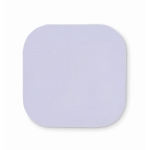 Sous-verres blanc à imprimer coloré avec base en caoutchouc Sublim couleur blanc deuxième vue