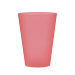 Ecocup personnalisé pour événement réutilisable de 300 ml couleur rouge transparent