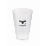 Ecocup personnalisé pour événement réutilisable de 300 ml Festival couleur blanc transparent vue principale