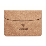 Housse de liège pour PC avec rabat à fermeture magnétique 14” Cork couleur beige vue principale