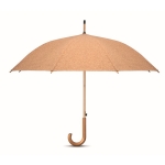 Parapluie automatique original en liège et bambou Ø104 Auto Cork couleur beige