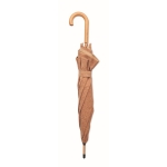 Parapluie automatique original en liège et bambou Ø104 Auto Cork couleur beige deuxième vue